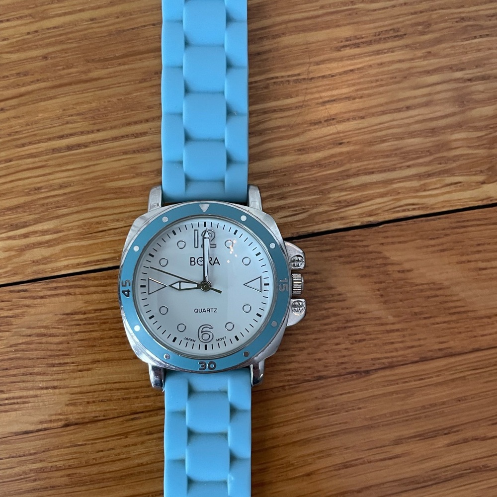 Blue Bora watch - good condition